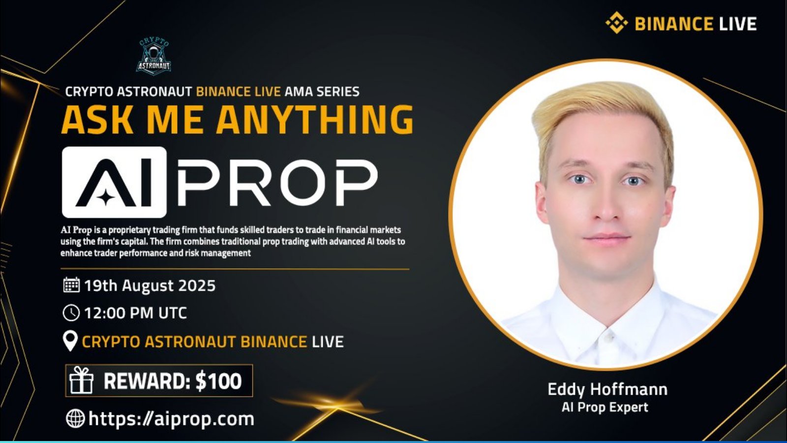 AMA Crypto Astronaut x AI Prop