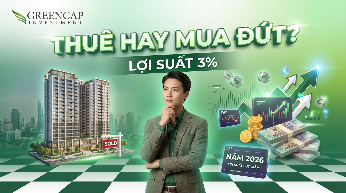 Nên thuê nhà để đầu tư hay mua đứt căn hộ trong bối cảnh lợi suất sụt giảm năm 2026?
