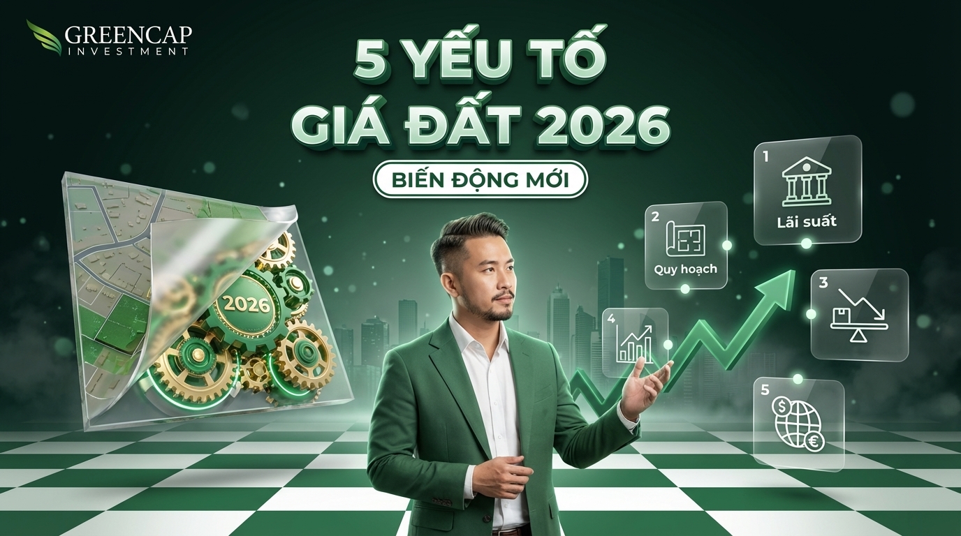 5 Yếu tố thị trường đang định hình lại biểu đồ giá đất nền năm 2026