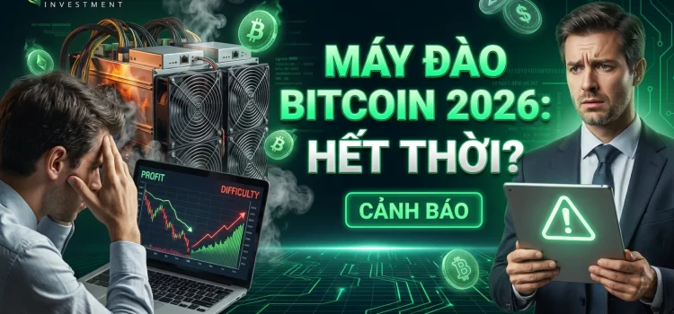 Tại sao máy đào bitcoin là gì không còn là câu hỏi quan trọng nhất với nhà đầu tư nhỏ lẻ năm 2026